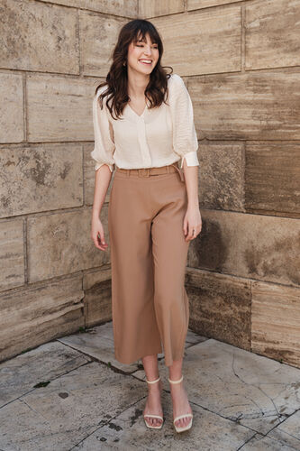 Straight Top, Cream, image 1